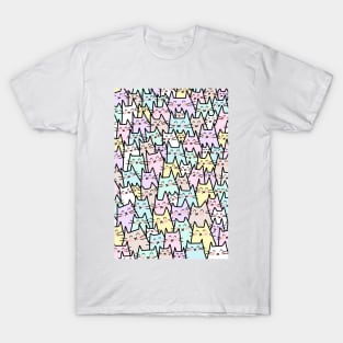 Cat Party - Pastel T-Shirt